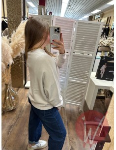 Cardigan Corto Aurora Gesso 2