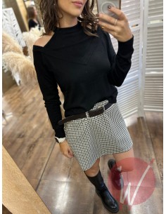 Maglia Scarlett CutOut Nero 2
