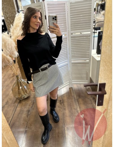 Maglia Scarlett CutOut Nero