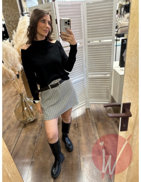 Maglia Scarlett CutOut Nero