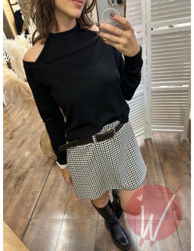 Maglia Scarlett CutOut Nero