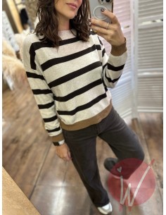 Maglia Righe Brooke Moro 2