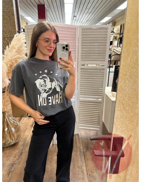 T-Shirt Tiger Nero - HAVE ONE