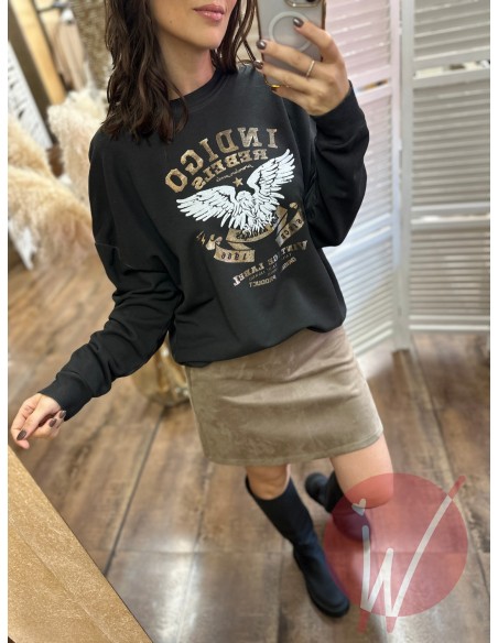 Felpa Indigo Nero - HAVE ONE