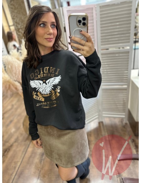 Felpa Indigo Nero - HAVE ONE