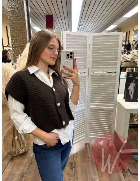 Gilet Crop Harper Moro