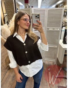 Cardigan Crop Harper Moro