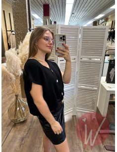 Cardigan Crop Harper Nero 2