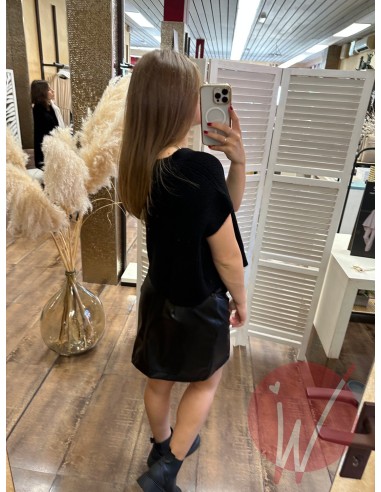 Gilet Crop Harper Nero