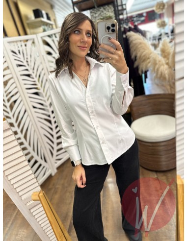 Camicia Polo Oxford Bianco