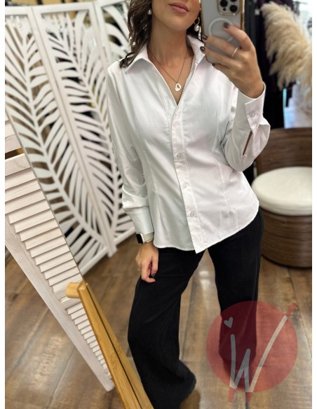 Camicia Polo Oxford Bianco