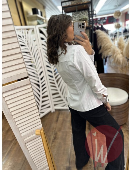 Camicia Polo Oxford Bianco