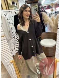Cardigan Over Abigail Moro
