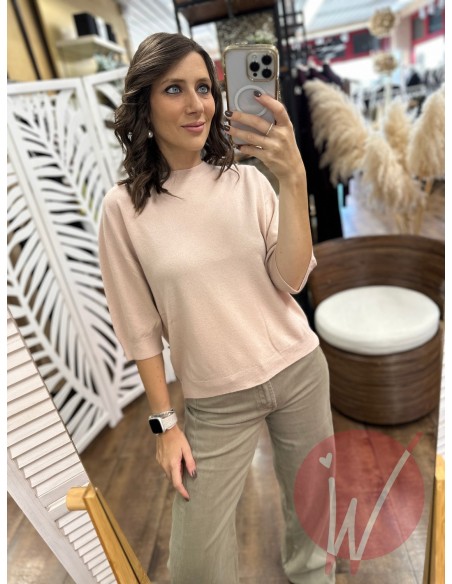 Maglia Aurora Rosa Cipria