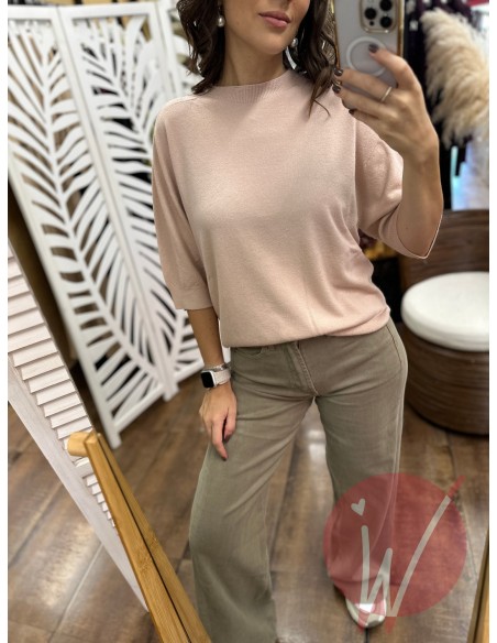 Maglia Aurora Rosa Cipria