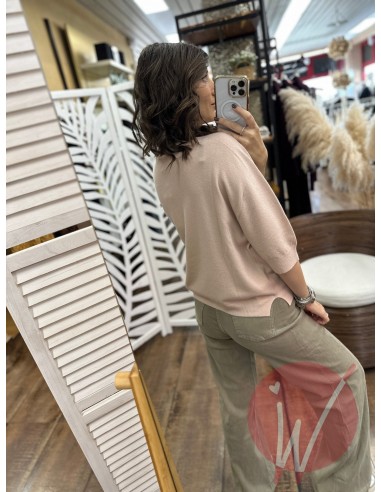 Maglia Aurora Rosa Cipria