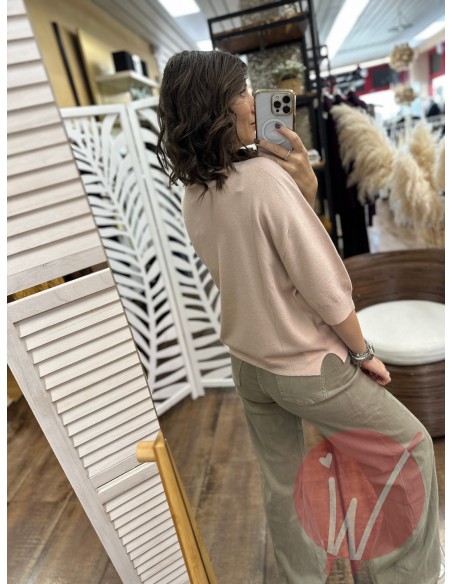 Maglia Aurora Rosa Cipria