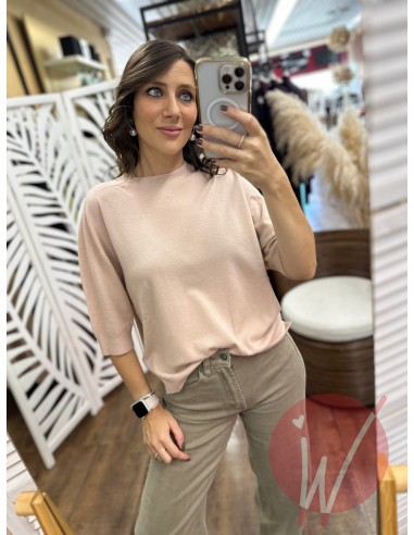 Maglia Aurora Rosa Cipria