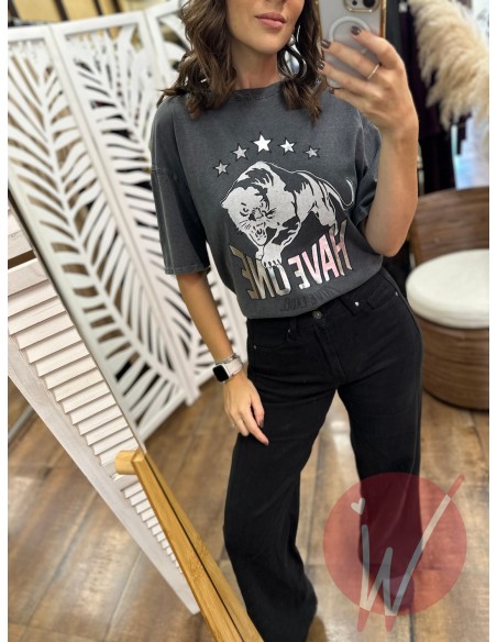 T-Shirt Tiger Nero - HAVE ONE