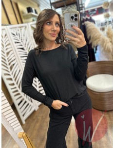 Maglia Lurex Crystal Nero