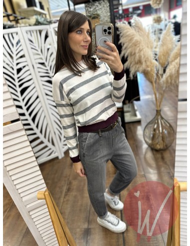 Maglia Righe Amanda Bordeaux