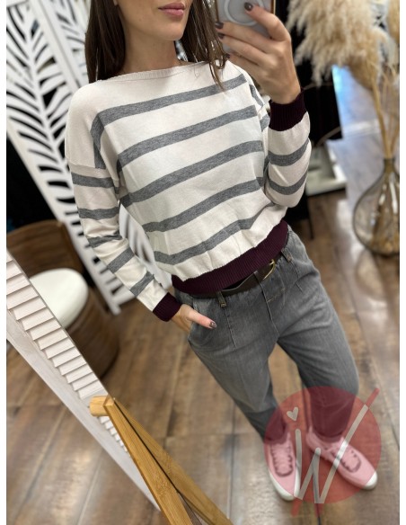 Maglia Righe Amanda Bordeaux