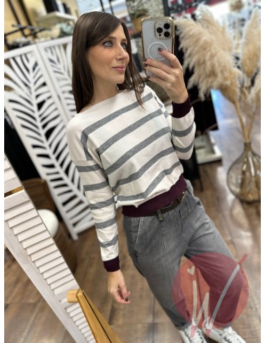 Maglia Righe Amanda Bordeaux