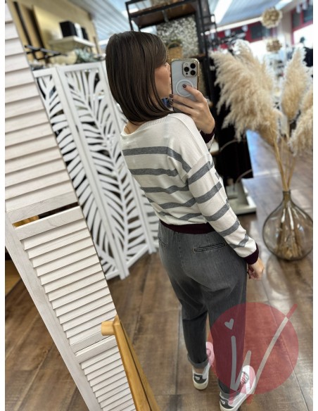 Maglia Righe Amanda Bordeaux