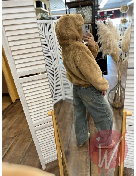 Ecopelliccia Corta Aura Cammello - HAVE ONE