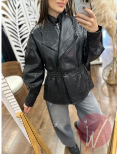 Giubbino Ecopelle Hanoi Nero 2