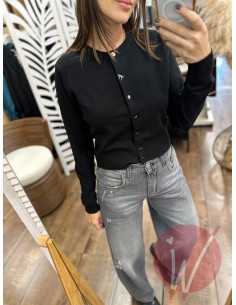 Cardigan Coreana Rebecca Nero 2