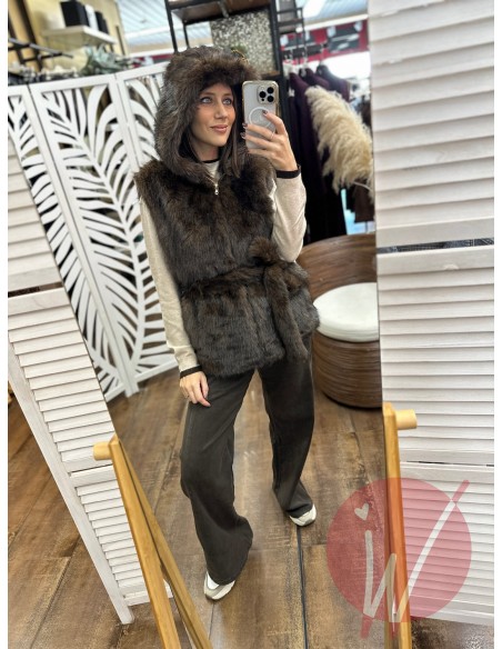 Ecopelliccia Smanicata Amelia Moro