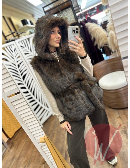 Ecopelliccia Smanicata Amelia Moro