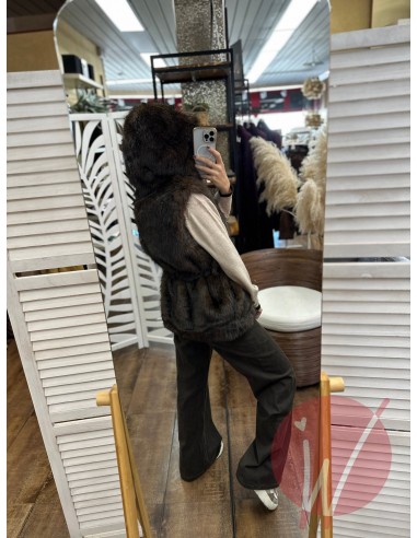 Ecopelliccia Smanicata Amelia Moro