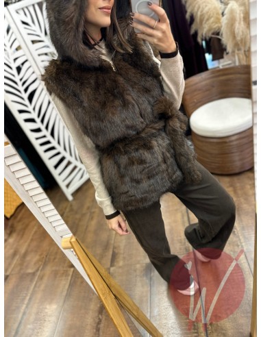 Ecopelliccia Smanicata Amelia Moro