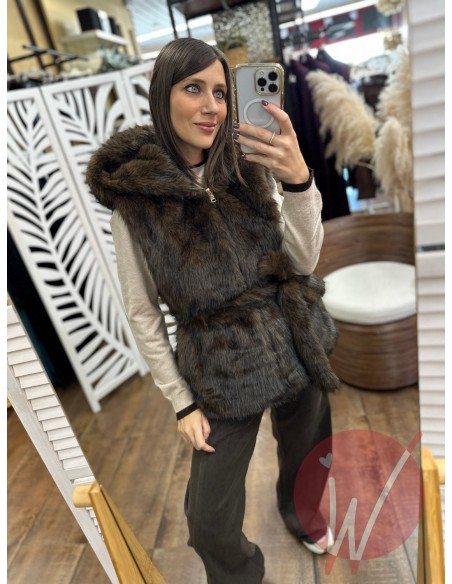 Ecopelliccia Smanicata Amelia Moro