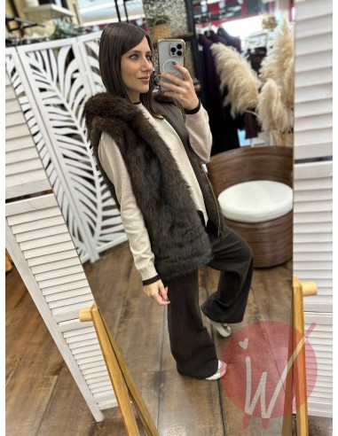 Ecopelliccia Smanicata Amelia Moro