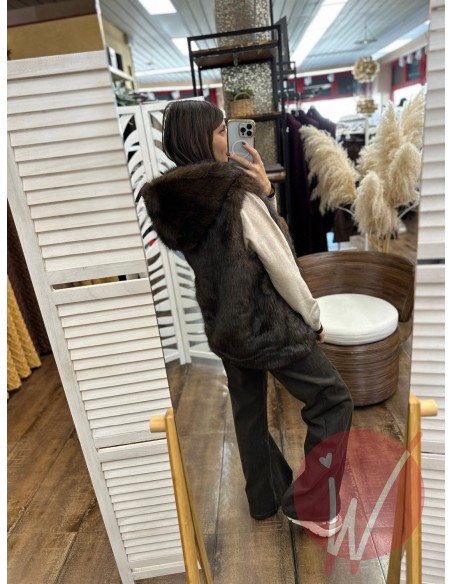 Ecopelliccia Smanicata Amelia Moro