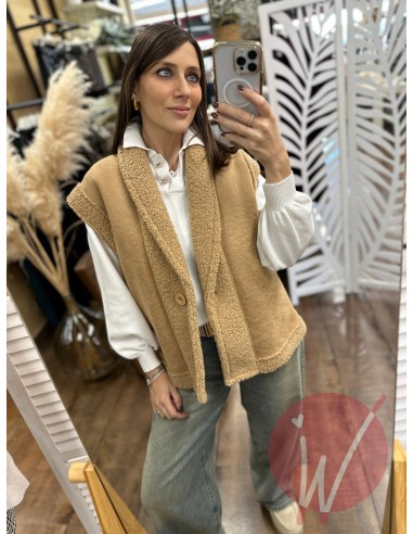 Gilet Teddy Cammello