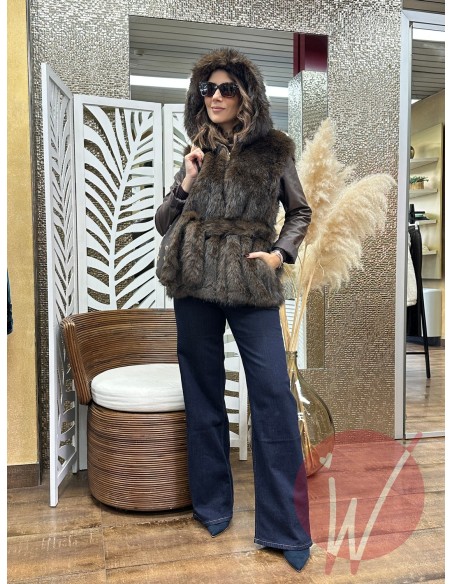 Ecopelliccia Smanicata Amelia Moro