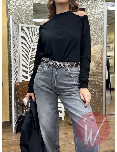 Maglia Scarlett CutOut Nero