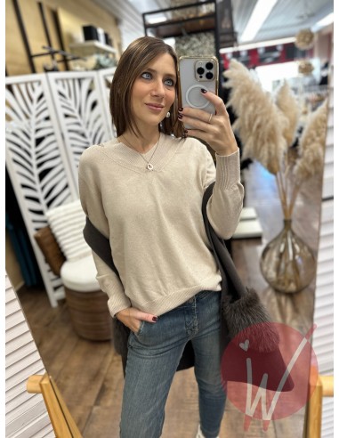 Maglia CutOut Daisy Beige