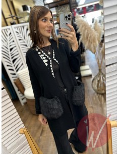 Cardigan Toronto Nero 2