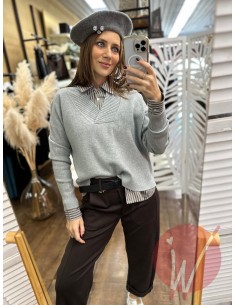 Maglia Greta Grigio Melange