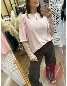 Maglia Pizzo Chloe Rosa 2