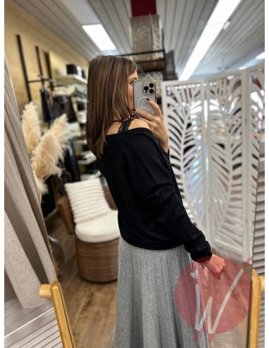 Cardigan Crop Chantal Nero