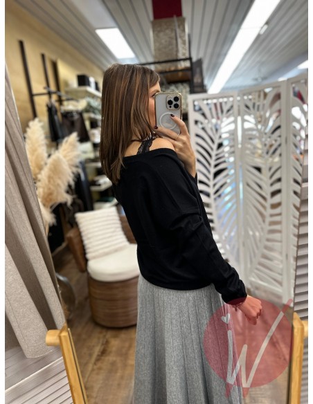 Cardigan Crop Chantal Nero