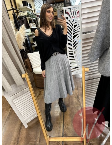 Cardigan Crop Chantal Nero