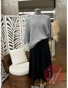 Gonna Plissé Estelle Nero