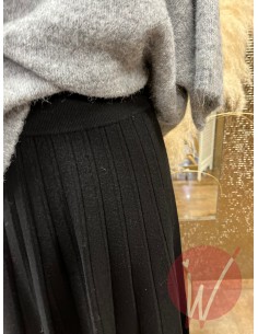 Gonna Plissé Estelle Nero 2